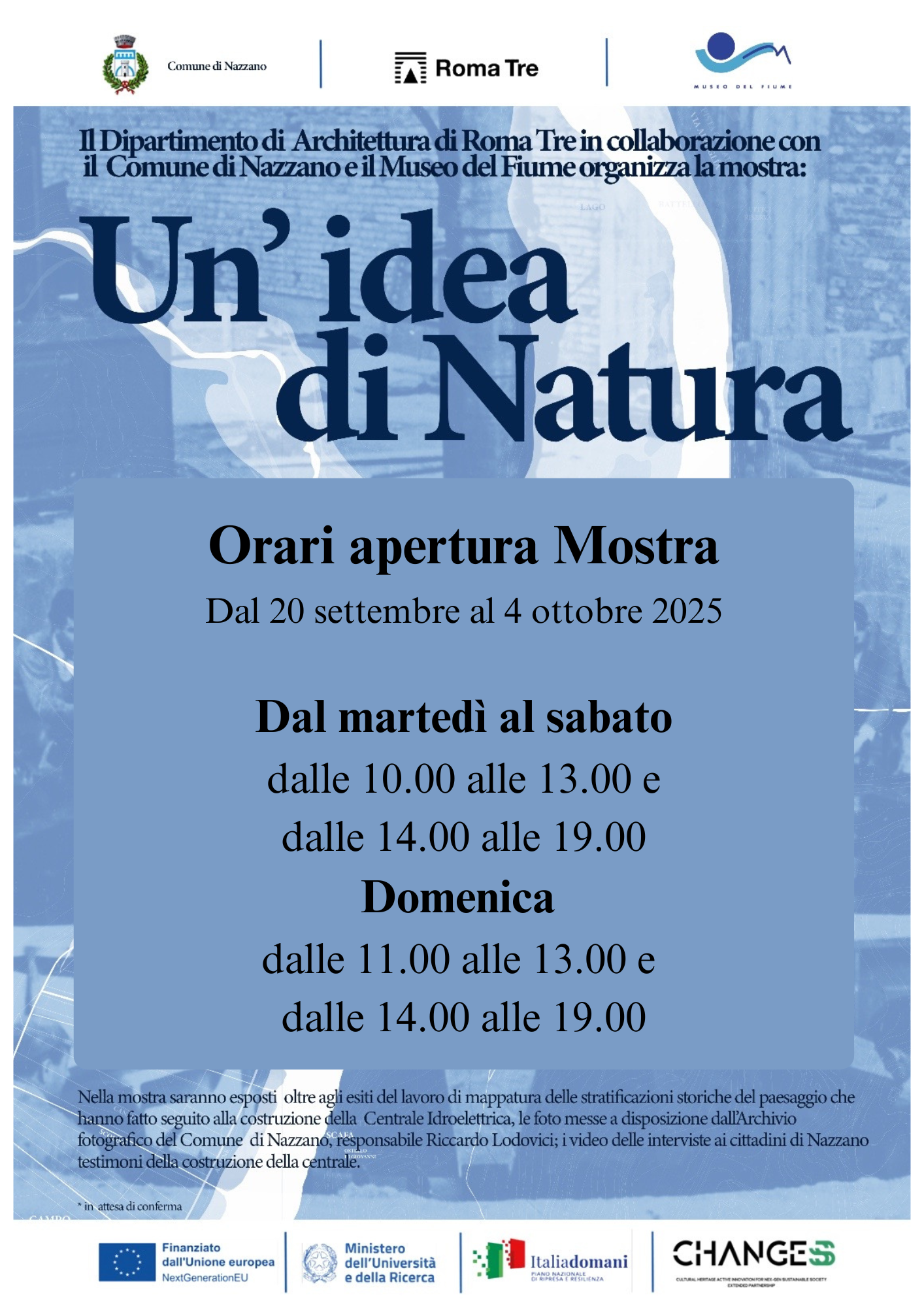 Orario apertura Mostra