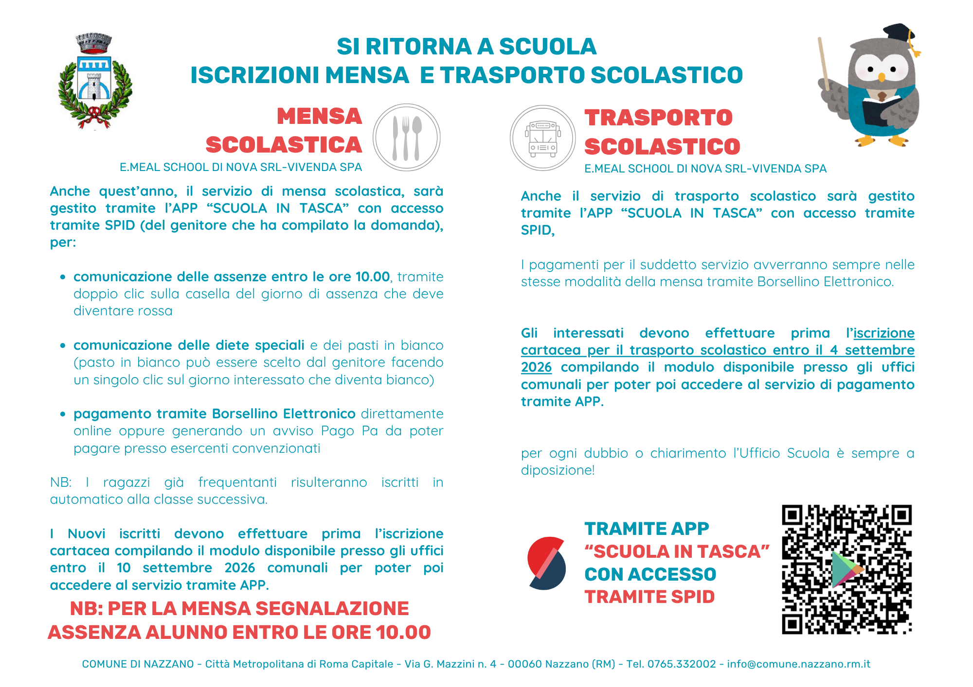 brochure mensa scuolabus